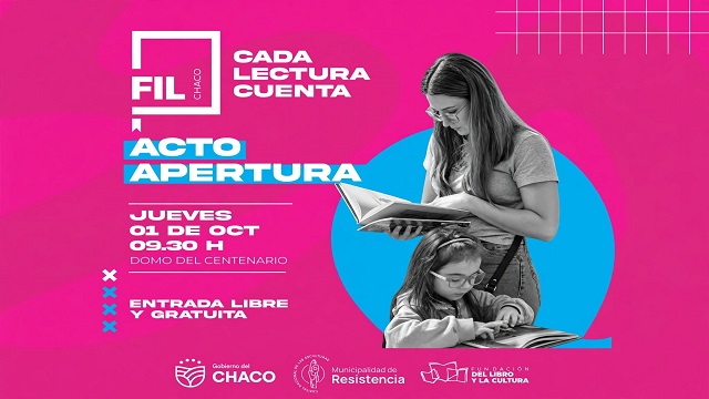VUELVE LA FIL CHACO: LA FERIA IBEROAMERICANA DEL LIBRO ABRE SUS PUERTAS ESTE JUEVES
