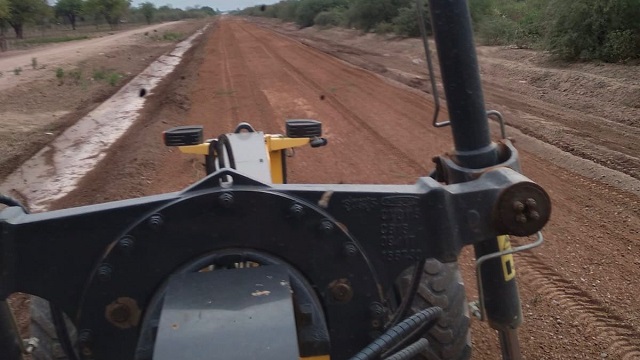 Taco Pozo: Vialidad Provincial mejora la ruta provincial 61- (ex picada 8)