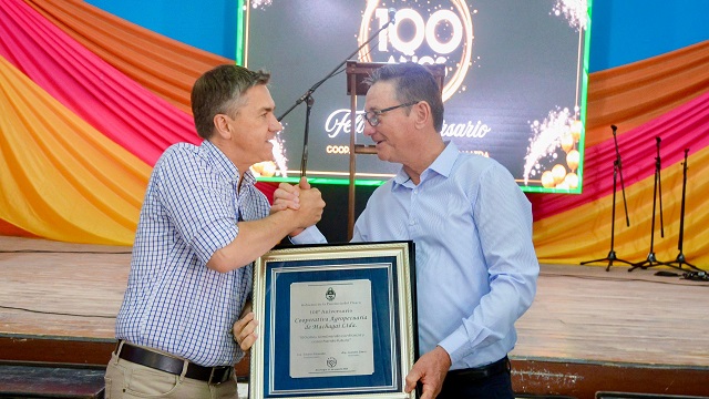 MACHAGAI: LA COOPERATIVA AGROPECUARIA CUMPLIÓ 100 AÑOS Y LO CELEBRÓ CON EL ACOMPAÑAMIENTO DEL GOBERNADOR ZDERO